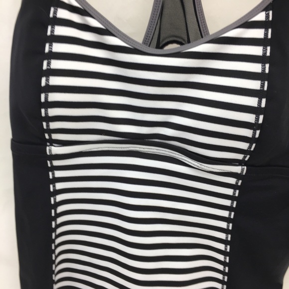 Nike Tankini Racer Back Black White NWT Sz S - Picture 5 of 11